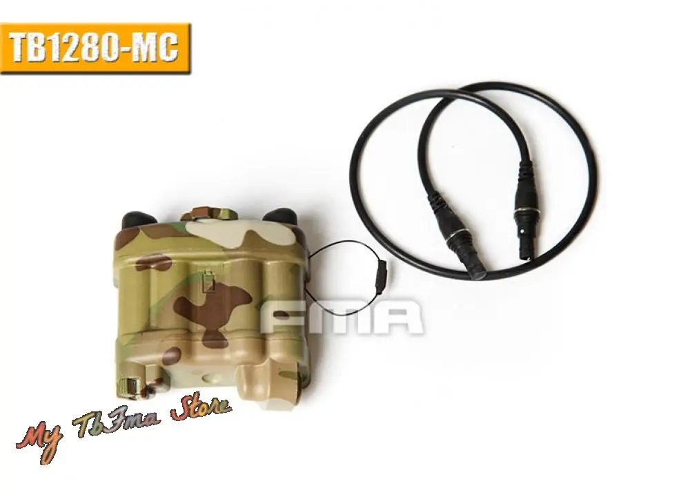 FMA Тактический муляж искусственной батареи, чехол для шлема, модель NVG Box, без функциональной искусственной батареи/BK