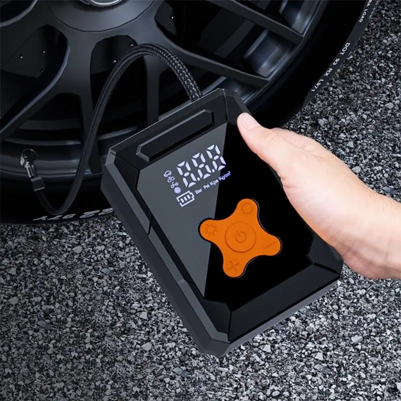 G99F سيارة ضاغط الهواء ضاغط ضاغط إطارات مضخات الهواء مع بنوك الطاقة وظيفة لدراجة دراجة دراجة دراجة نارية إطارات نفخ محمول #4