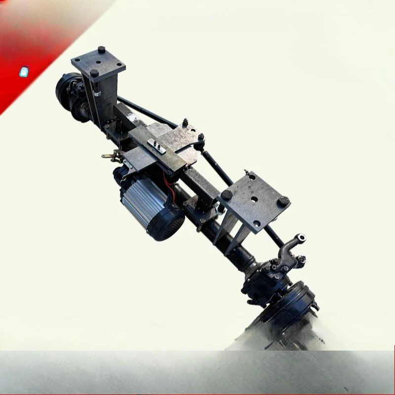 

Electric front drive steering axle plus heavy duty drive traction
