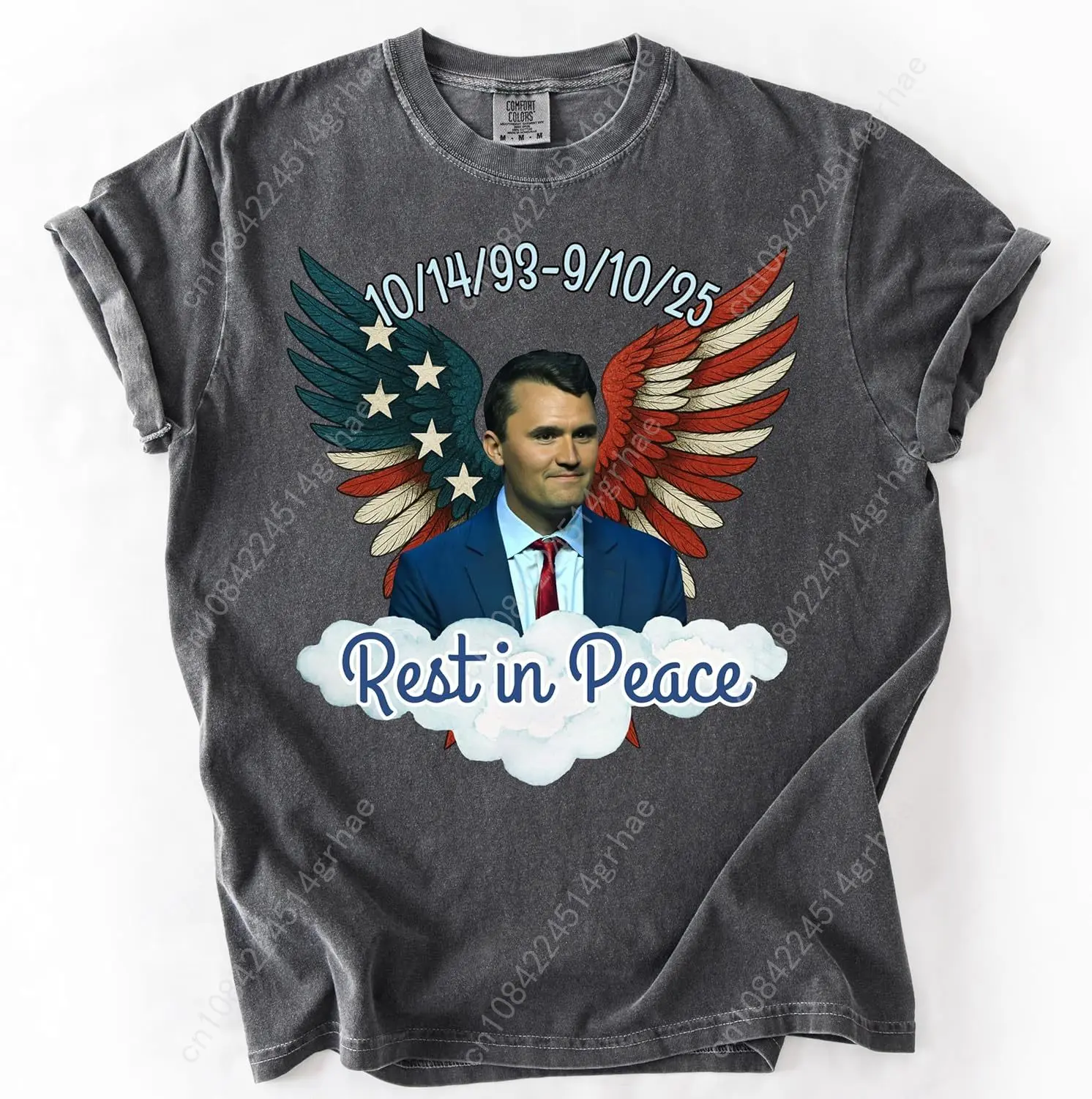 Rest in Peace Charlie Kirk T-Shirt - Support American Values - No One Should Die Political Opinion Comfort Colors Shirt Multi