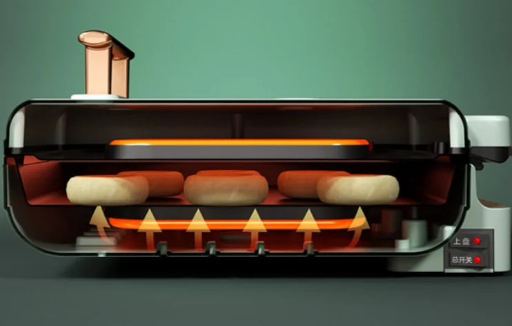 Household Multifunctional Electric Cake Pan Square Double-sided Heated Pancake Pot Automatic Pancake Machine Pot
