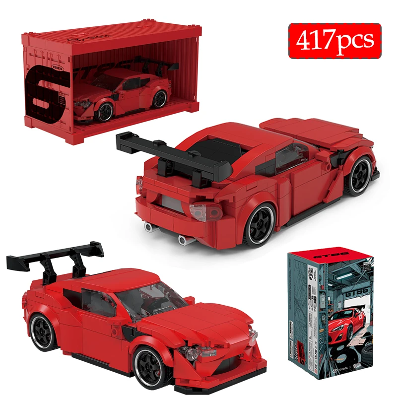 

PB8832 Supercar MOC Racing Sports Car Building Blocks Set Speed Racer Boys Assembled Collectible Vehicles Model Bricks Toy Gifts