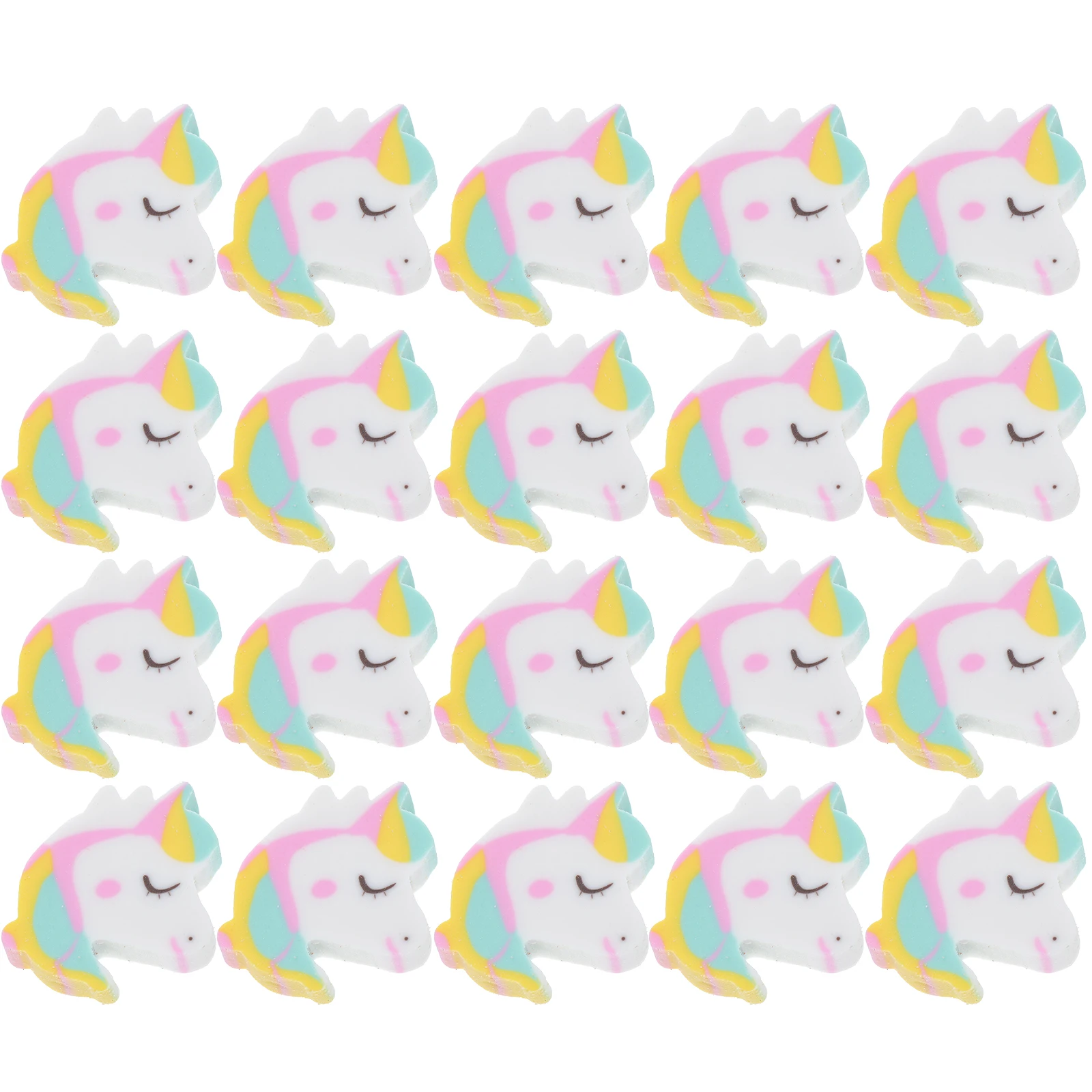 

50 Pcs Shaped Erasers Mini Size Soft Student Erasers Rubber Cute Animal Bulk for Kids Students School Supplies