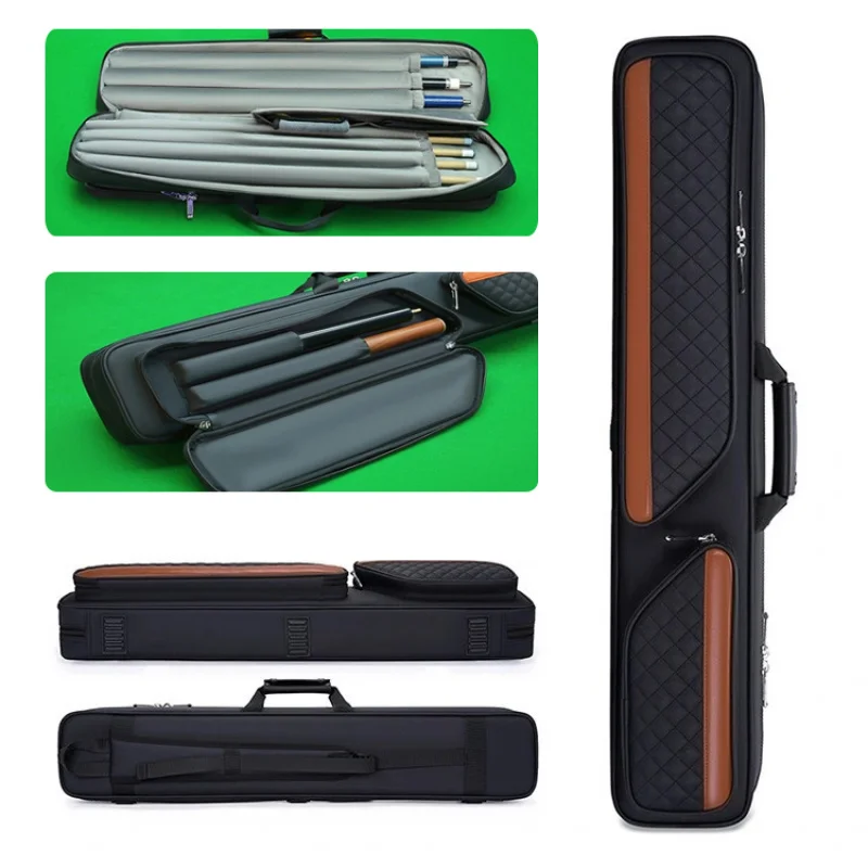 

Large Capacity Billiard Cue Bag Waterproof Wear-resistantand Scratch Resistant Fashionable 1/2 Portable Pool Cue Case