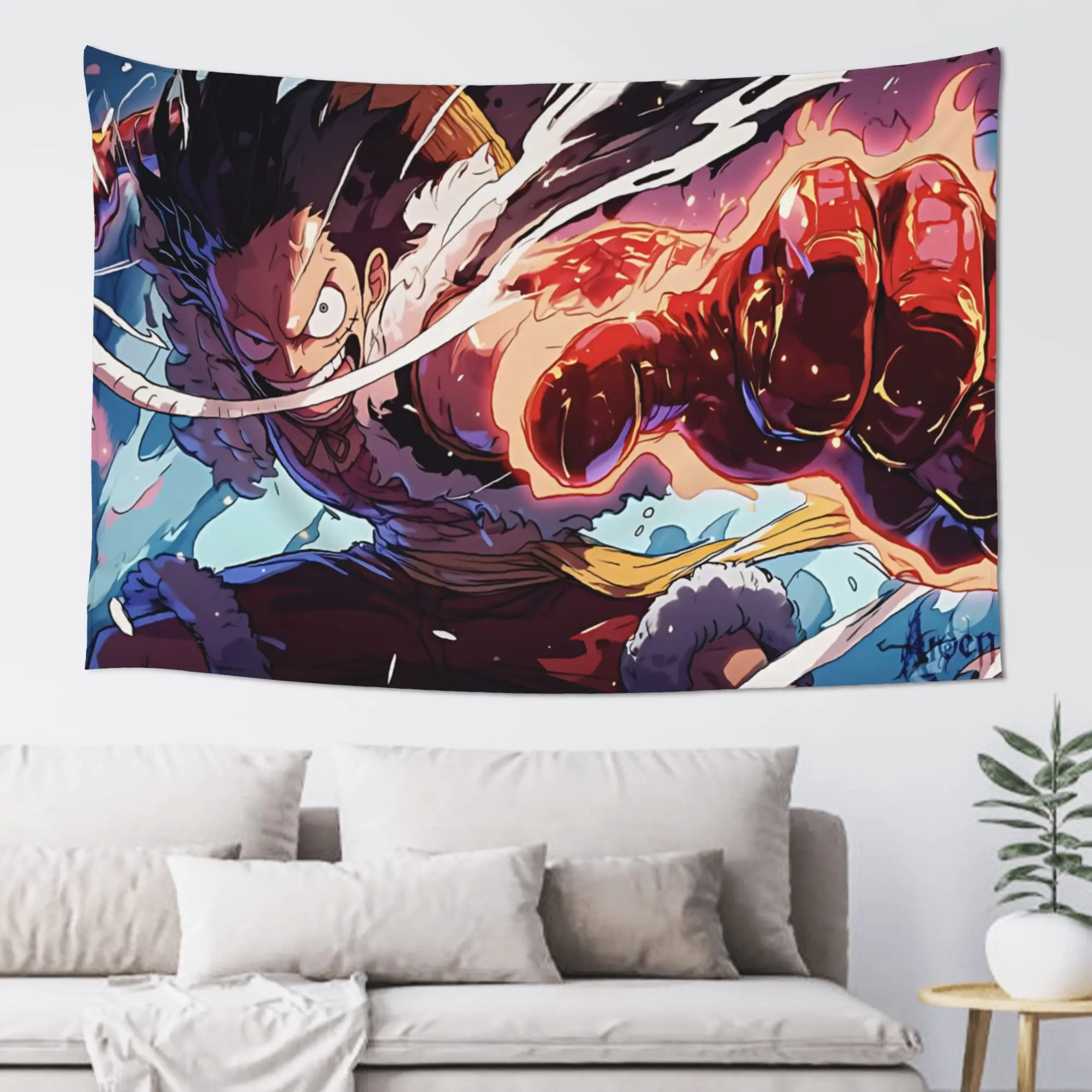 Customized Anime One Pieces Cutecore Tapestry  Wall Hanging Blanket Tapestry Home Decor Items Wall Decorations