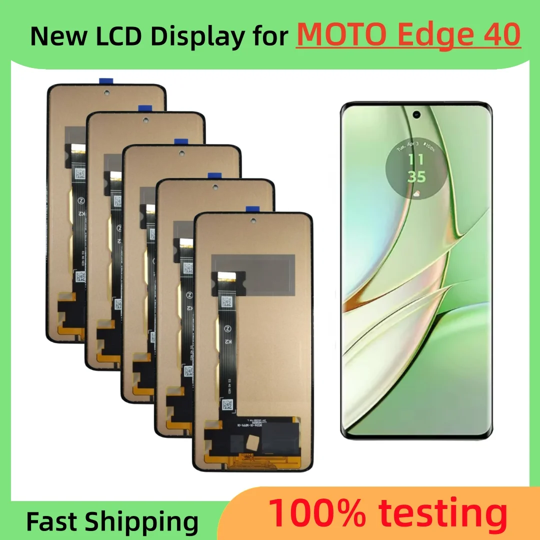 新しいディスプレイモトエッジ-40-xt2303-oled-ディスプレイタッチスクリーンデジタイザーアセンブリ交換部品