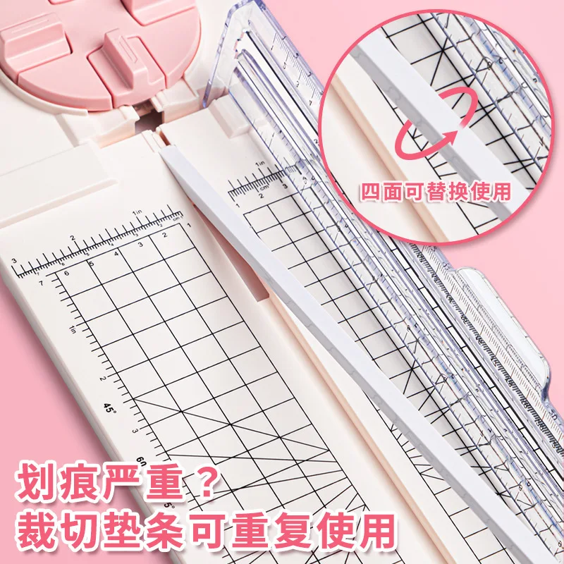 Multi-function Paper Cutter Creasing Machine 360-degree Rotary Paper Cutter 4 IN 1 for Hand-Cutting Card Art Tools