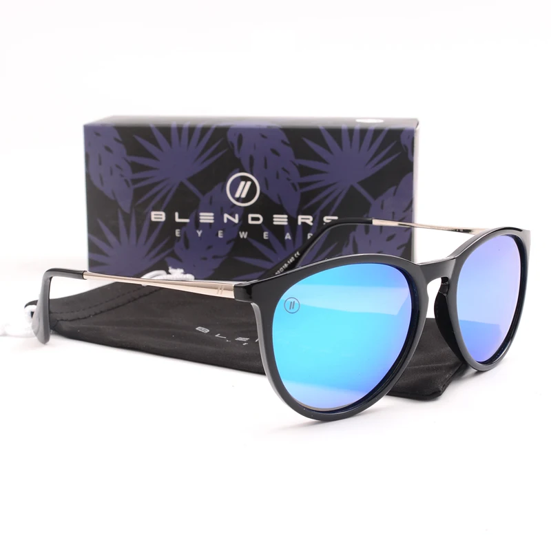 الخلاطات النظارات الشمسية الزرقاء المرأة عدسة مستقطبة النظارات الرجعية أزياء مربع الرجال النظارات الشمسية B4171