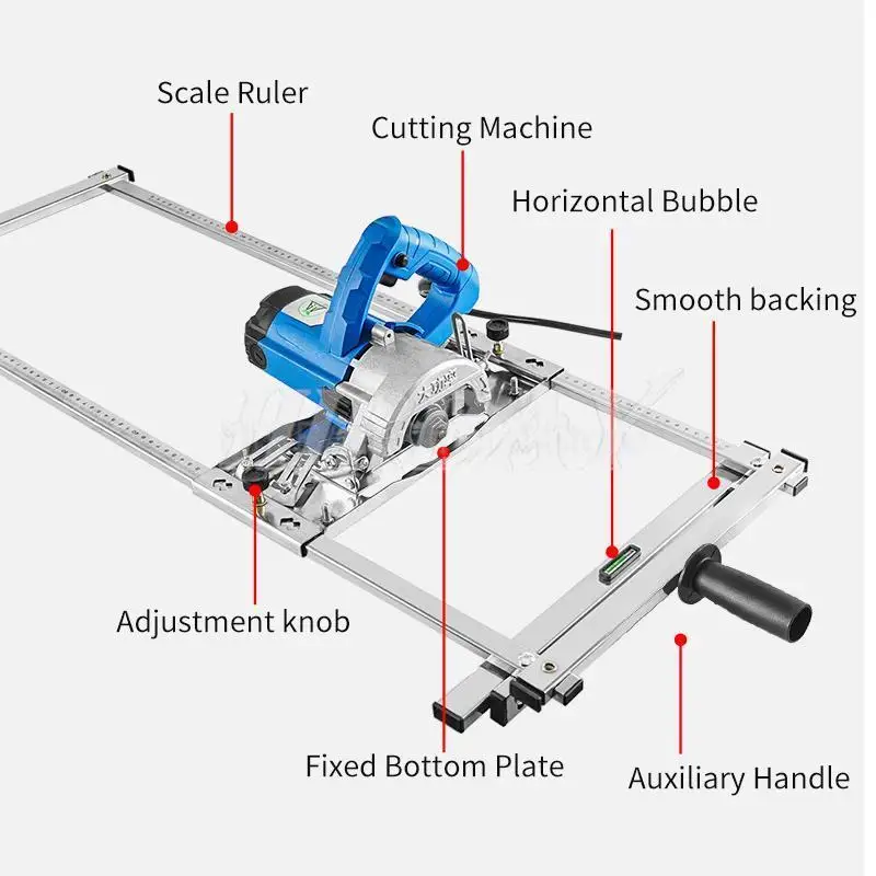 For Electricity Circular Saw Trimmer Machine Edge Guide Positioning Cutting Board Tool Woodworking Router Circle Milling Groove