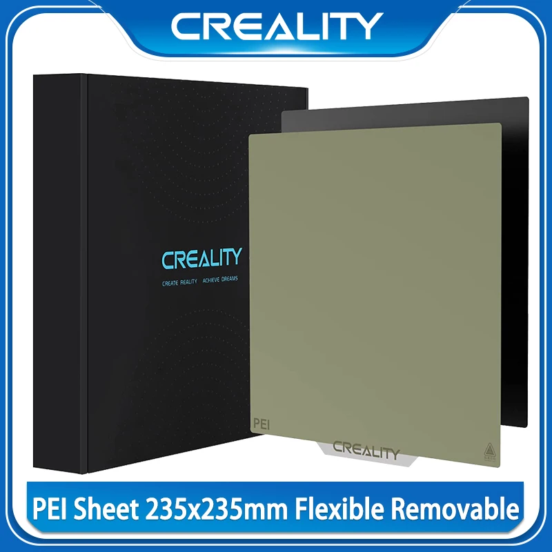 Creality-placa de construcción PEI para impresora 3D, resorte de eliminación de 235x235mm, hoja de acero para impresoras Ender-3 V2/Ender-3/Ender-3 Pro/CR-10