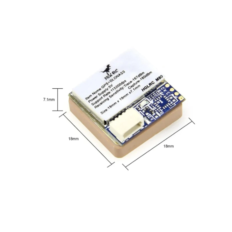 وحدة صغيرة بنظام تحديد المواقع لسباق الطائرات بدون طيار ، rc fpv ، hglrc m80