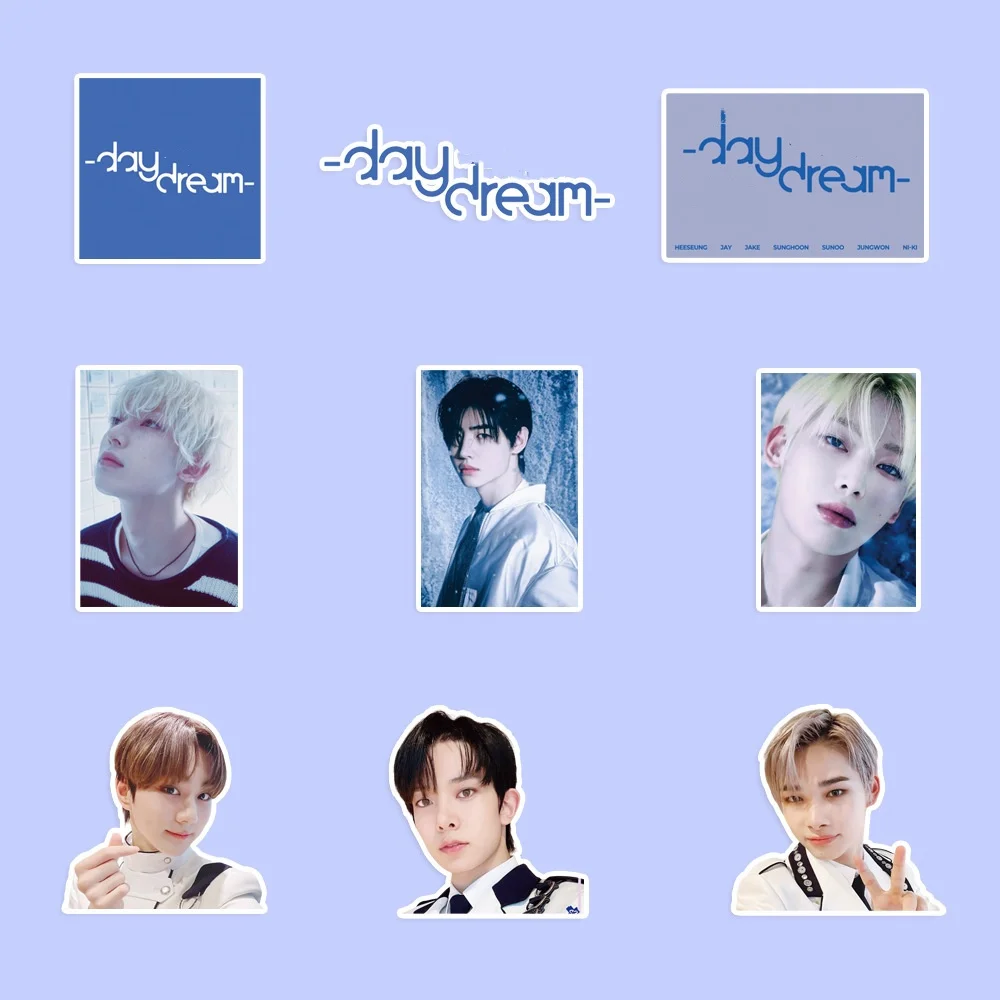 91 pçs kpop menino grupo apoiando graffiti adesivos decorativos daydream álbum jungwon heeseung jay jake sunoo fãs presentes coletar