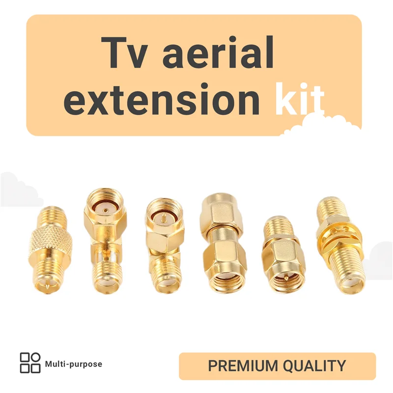 Practical-15 Type RF Antenna Adapter Kit SMA Connector SMA Male Female Converter For Wifi Antenna Extension Cable Goggles Antenn