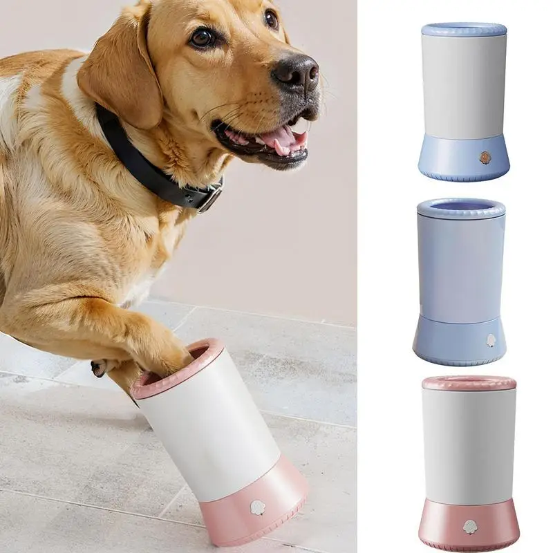 Pet Paw Washer Cup Portable Dog Paw Cleaner Foot Washer Cup Comfortable Foot Cleaning Machine Dog Brushes For Small Medium Large