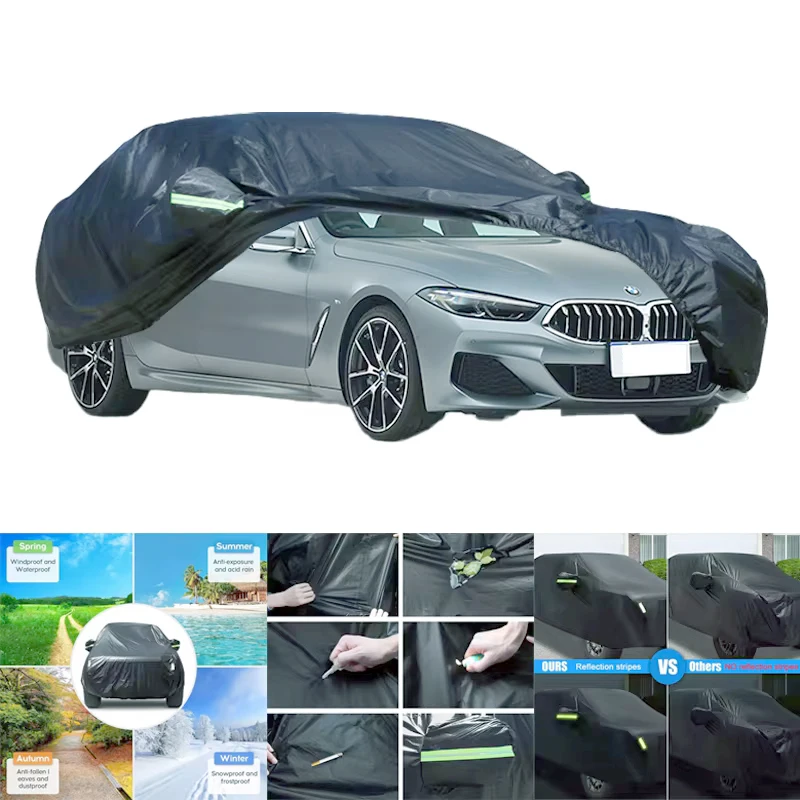 

For BMW 8 Series All-Weather Car Covers 6-in-1 Waterproof Dustproof UV Proof Snowproof Scratch Resistant Protection