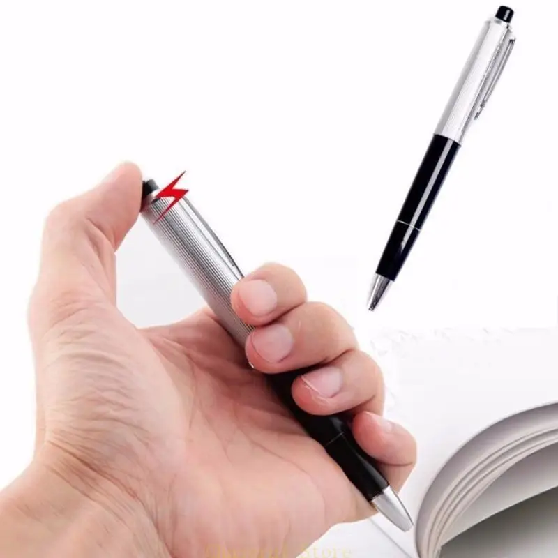 

E7CE 1 PC Electric Shock Ballpoint Working Pen Gag Funny Gift Prank Joke Shocker