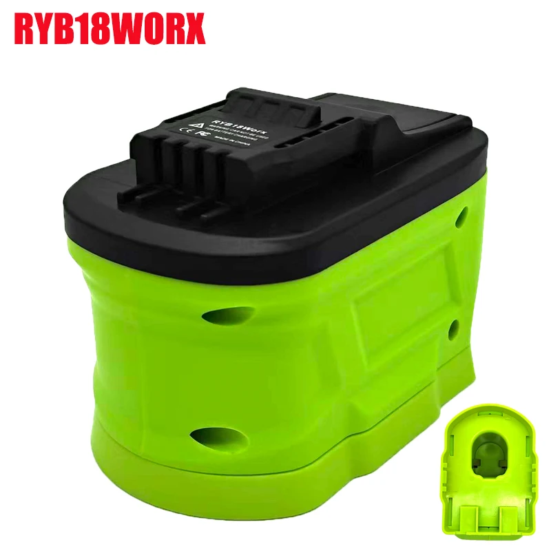 

RYB18WORX Battery Adapter Converter for WORX 4-pin Tools for RYOBI 18V Lithium Batteries To for WORX 4-pin Battery Power Tools
