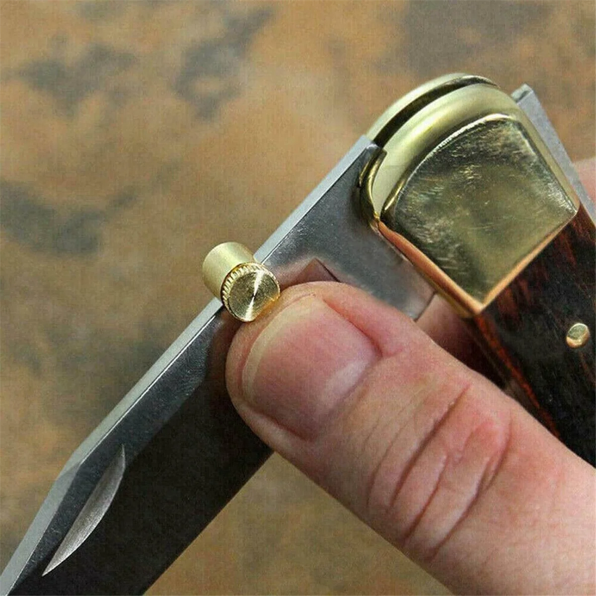 8แพ็คหมุดหัวแม่มือเหมาะสำหรับ Buck 110มีดพับ, เปลี่ยน Thumb button แบบสากลสำหรับมีดพับล่าสัตว์