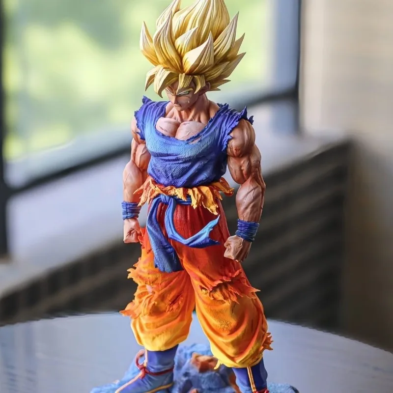 Figura de acción de Dragon Ball YS Son Goku, 28cm, Super Saiyan One, periféricos de Anime, productos personalizados, modelo de juguete para regalo
