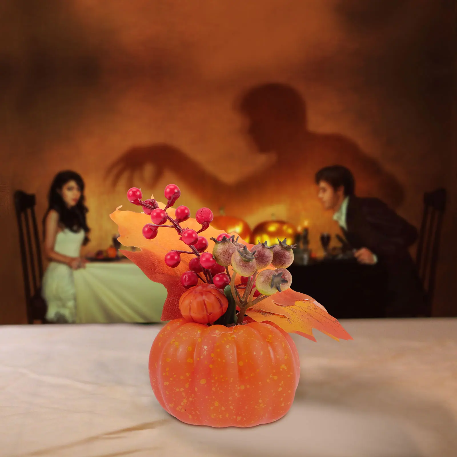 

Realistic Fake Pumpkin Maple Leaf Artificial Ornament For Halloween Thanksgiving Home Wedding Decoration Lifelike Premium