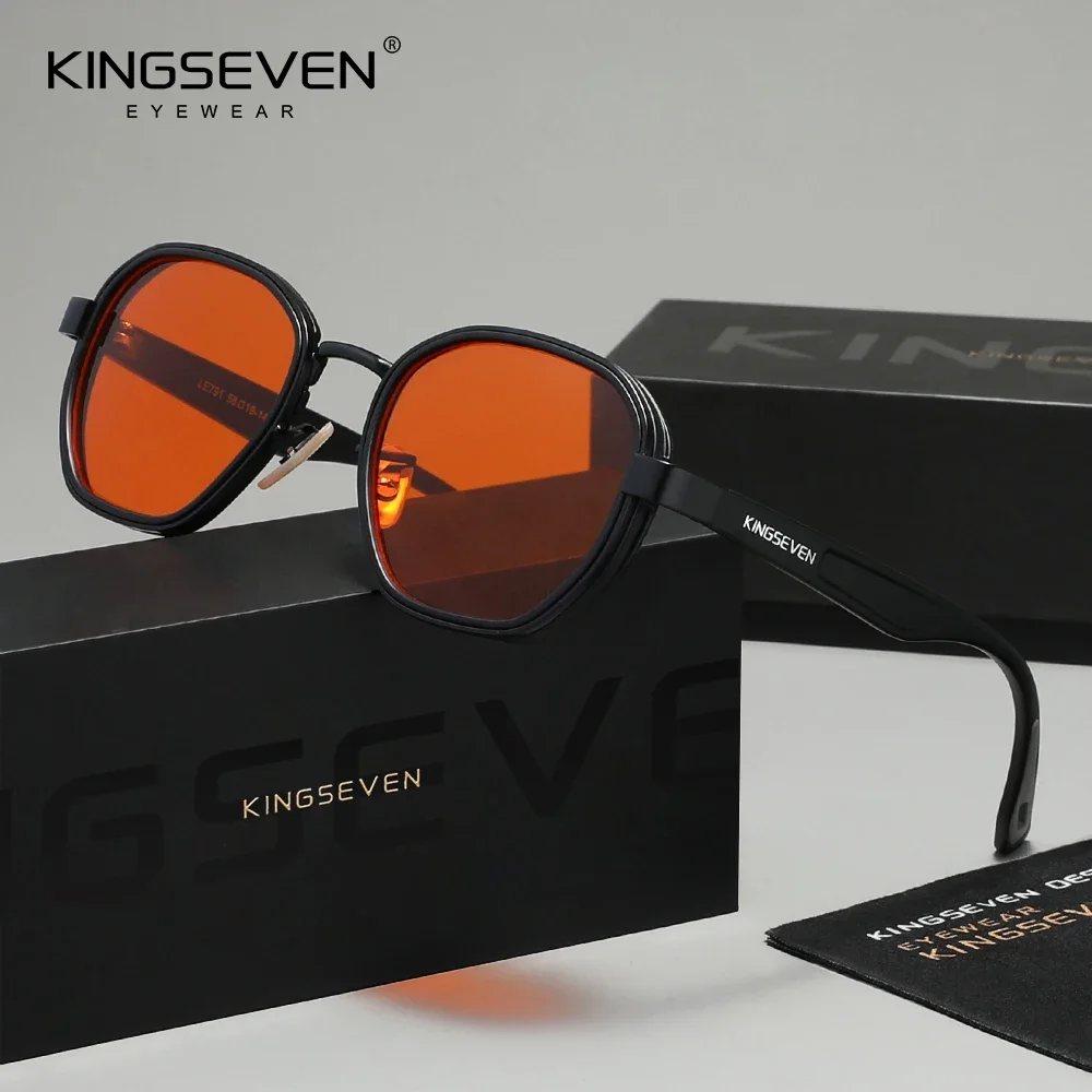 KINGSEVEN Blaulichtfilter-Brille für Schüler, Täglicher Schutz beim Lernen und Arbeiten, Unisex, Transparente Klare Gläser