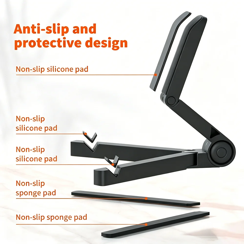Desktops Stand For Tablet 4.7 to 12.9 inch , Adjustable Folding Bracket Tablet Holder For iPad Xiaomi Samsung Mobile Phone Suppo