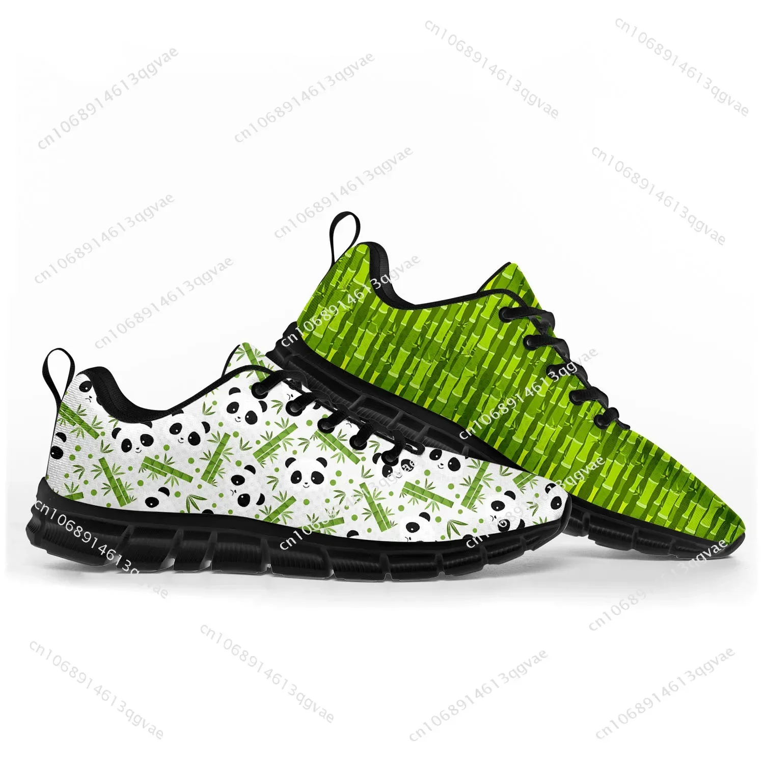 Panda Pattern Sports Shoes Mens Womens Teenager Kids Children Customized Sneakers Casual Tailor-Made High Quality Couple Shoe