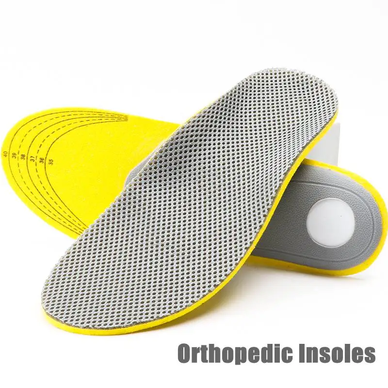 1Pair Arch Support Insoles for Feet Orthopedic Shoes Insole Plantar Fasciitis Shoe Pads Quality Breathable Deodorising Inserts