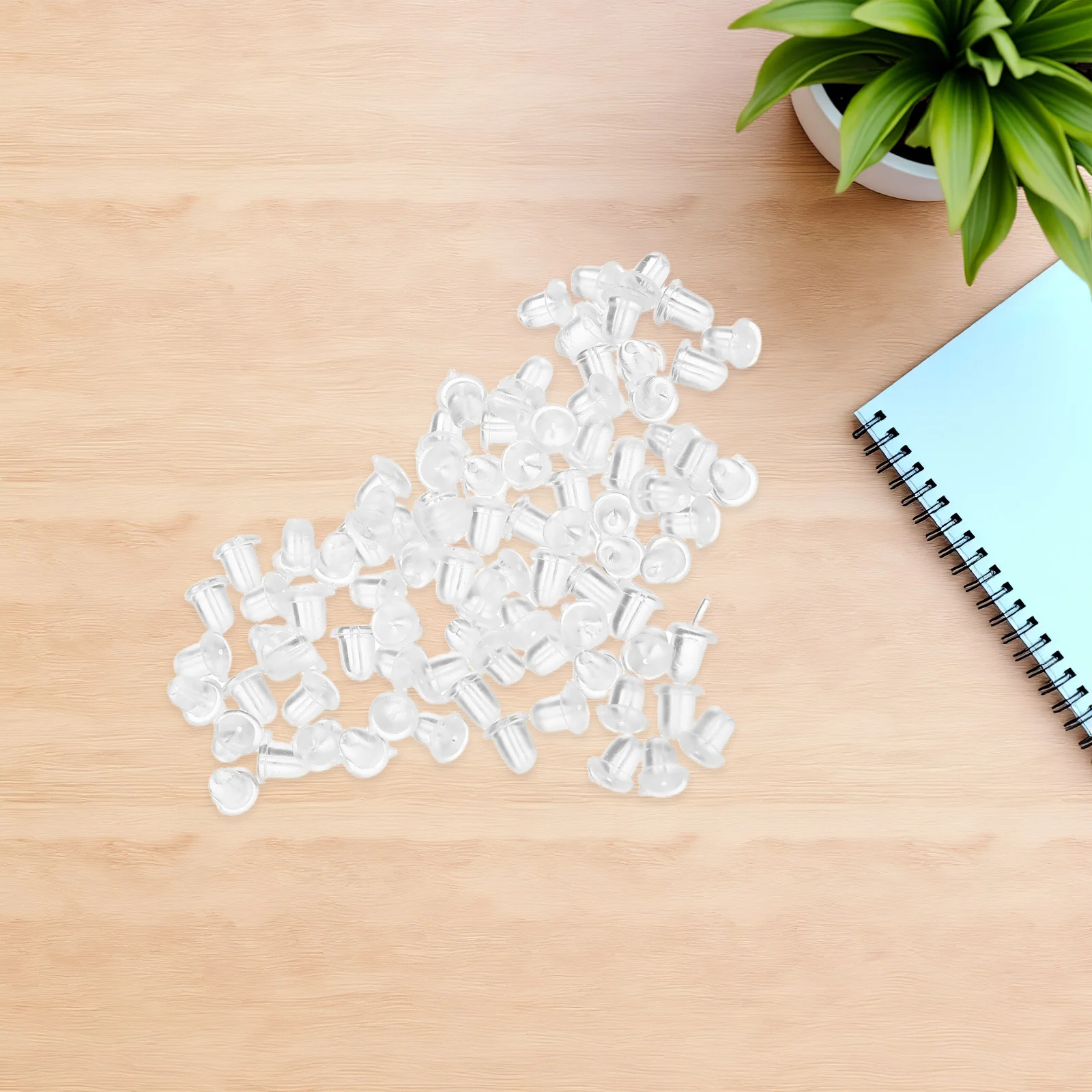 

Silicone Earring Backs 6Mm Clear Soft Stoppers For Studs Hoops Replacement Earplugs Lightweight Jewelry Making