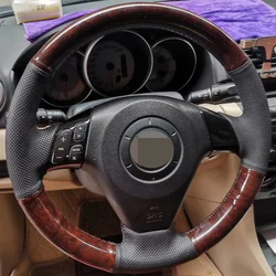 For Mazda 3 Axela 2004 2005 2006 2007 2008 2009 Mazda 5 Mazda 6 Atenza Mazda MPV Hand Sewing Car Steering Wheel Cover