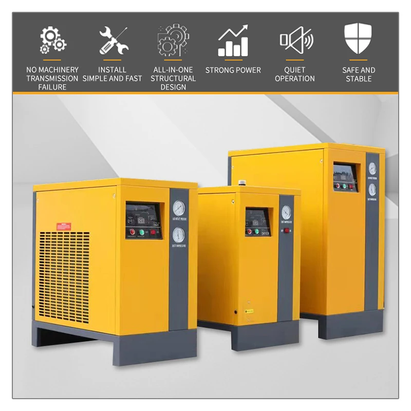 Premium High Inlet Refrigerated Air Dryer High Efficiency Low Noise  Treatment Equipment for Industrial (deposit)