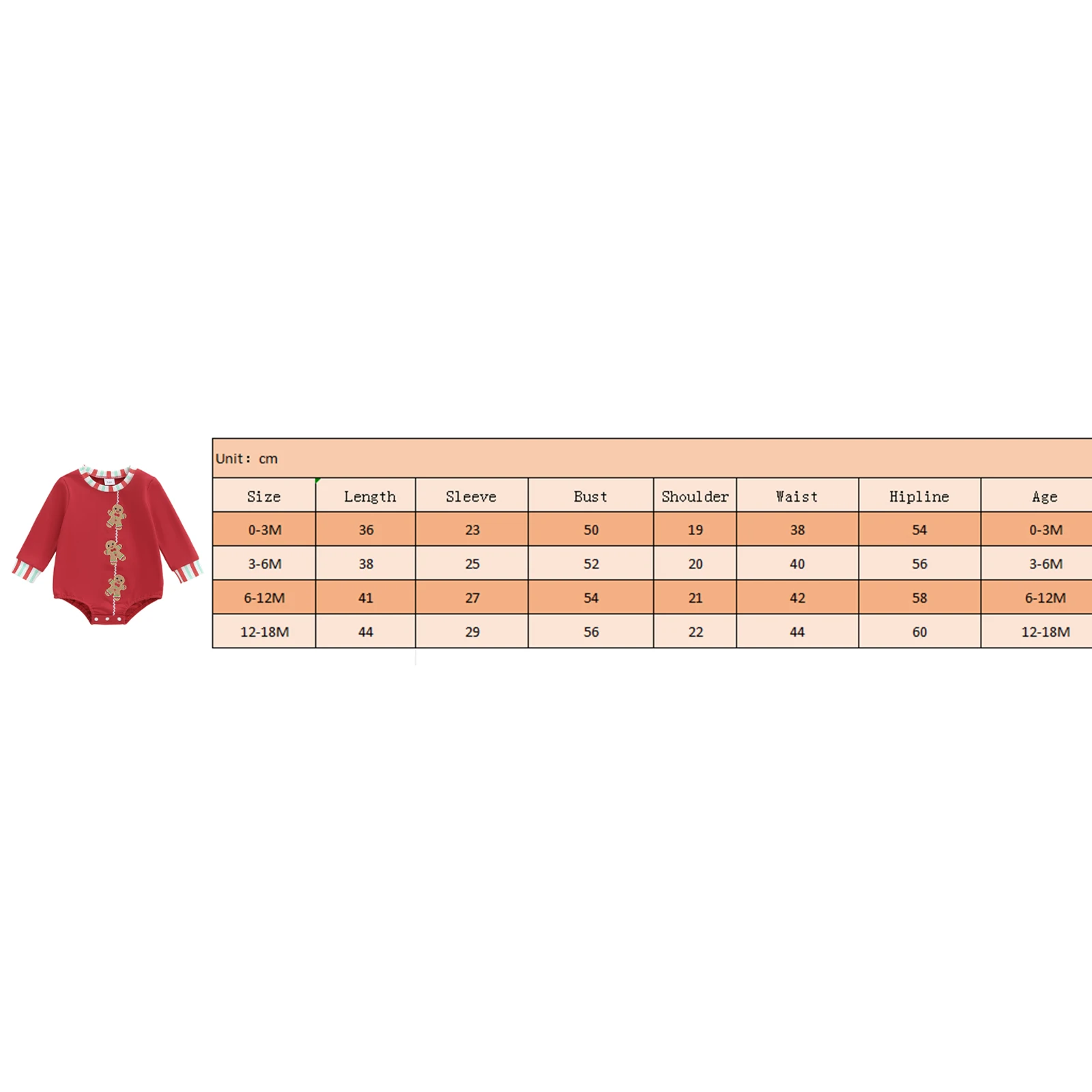 2026 السنة الجديدة عيد الميلاد الطفل عيد الميلاد الزنجبيل التطريز رومبير طويلة الأكمام طاقم الرقبة فقاعة بذلة للأولاد الرضع الأولاد #5