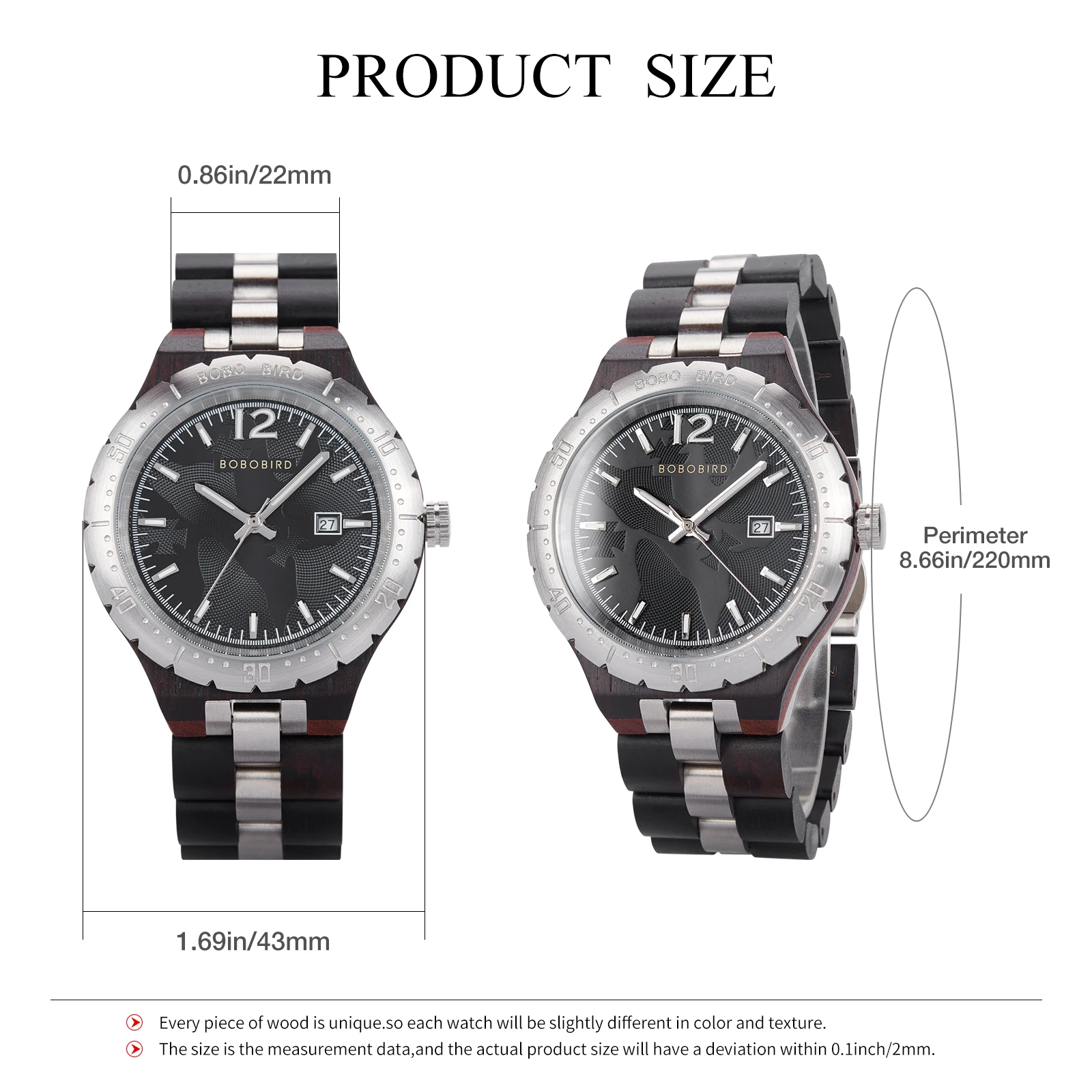 Custom Wood Watch for Dad Boyfriend Gift Personalized Engraved Text Groomsmen Quartz Wristwatch Support Dropshipping