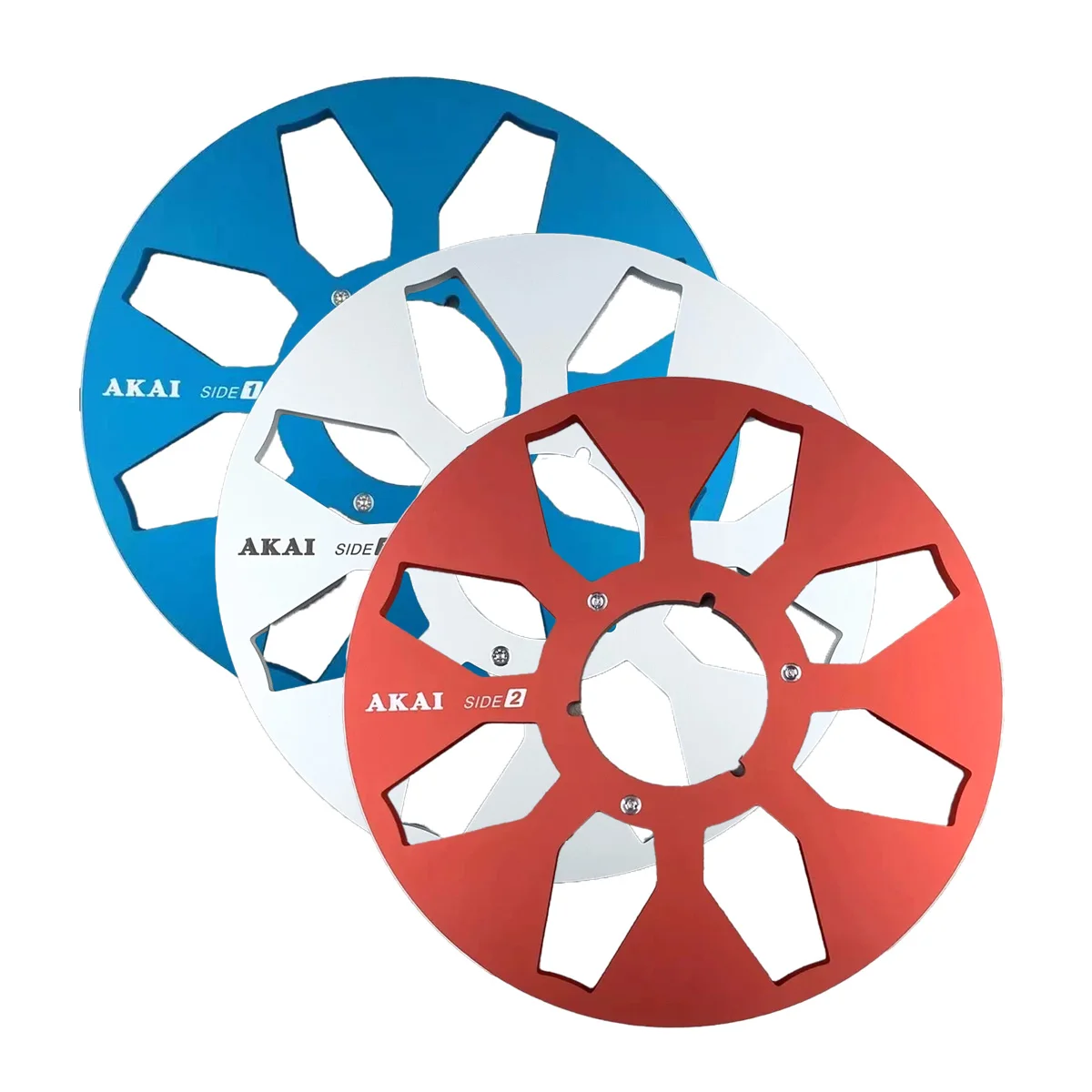 Carrete de aluminio de 10 ''y 1/4' pulgadas para grabadoras de cintas carrete a carrete carrete de recogida vacío Compatible con AIKI Studer ReVox TEAC BASF