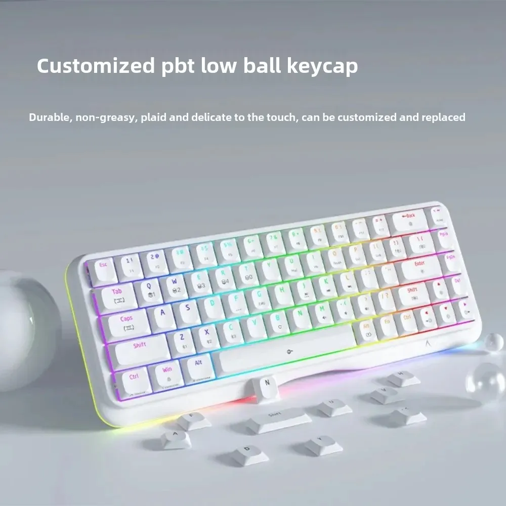 KEMOVE K68SE mechanical keyboardHigh value full key game office 68 key wired good-looking Ergonomically Designed Girls Gift