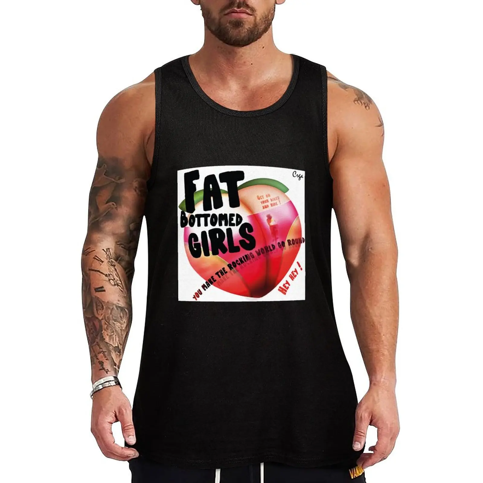 

Fat Bottomed Girls Tank Top fitness clothing for men anime sports vest