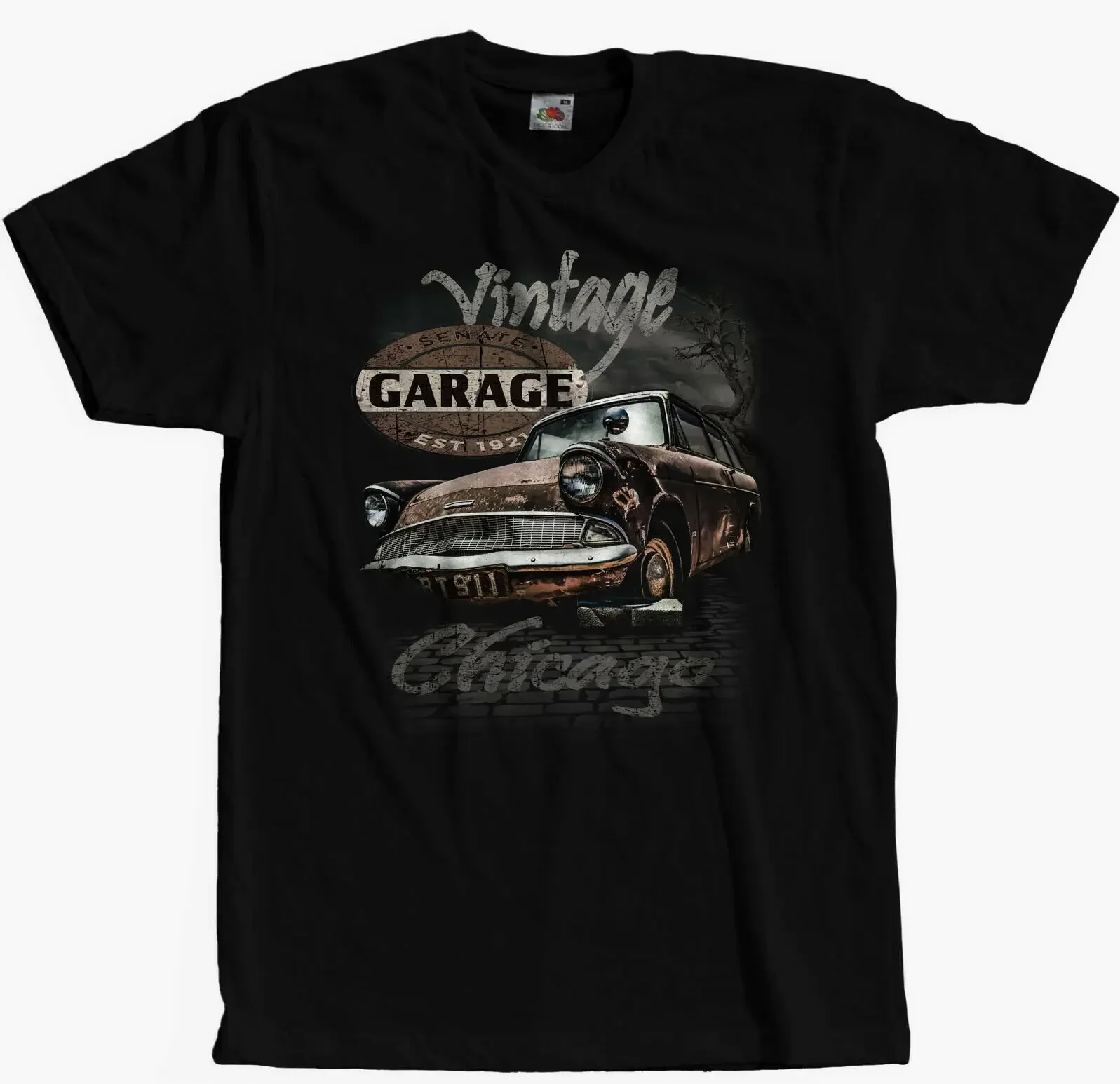 Garage Custom Car Vintage Hot Rod Auto T Shirt Fashion 2019 Cross Fit Slim Summer Men'S Casual O-Neck Male Tops & Tees Shirts