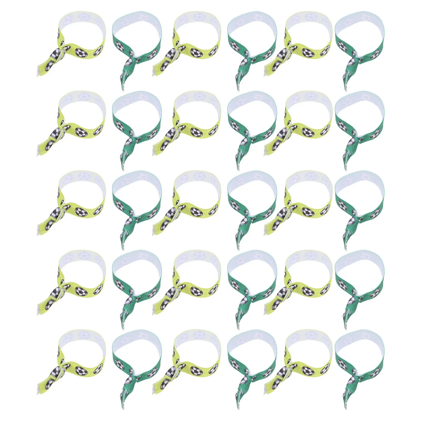 

40Pcs Soccer Wrist Bands No Crease Ribbon Ties Soft Sporty Accessories Lightweight Soccer Party Favors Team Gifts Girls Women