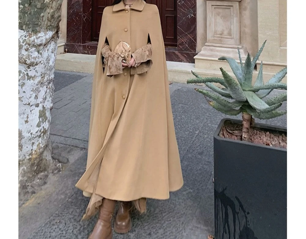 2025 Winter New Woolen Coat Fashion Style Coat Medium and Long Women's Edition