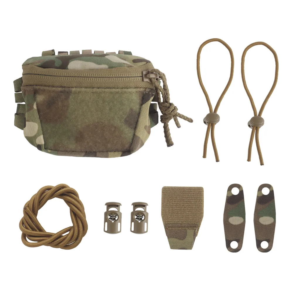 في الهواء الطلق الصيد CS لعبة الرياضة SC خوذة حقيبة تخزين خوذة الملحقات مزدوجة سستة التكتيكية لعبة الفيلم الدعائم #2