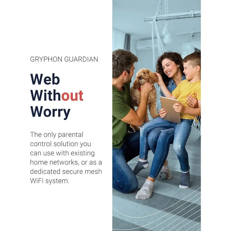 Guardião Parental Control Router, Mesh WiFi System, Malware Secure Home Router, Até 5,400 pés quadrados Cobertura
