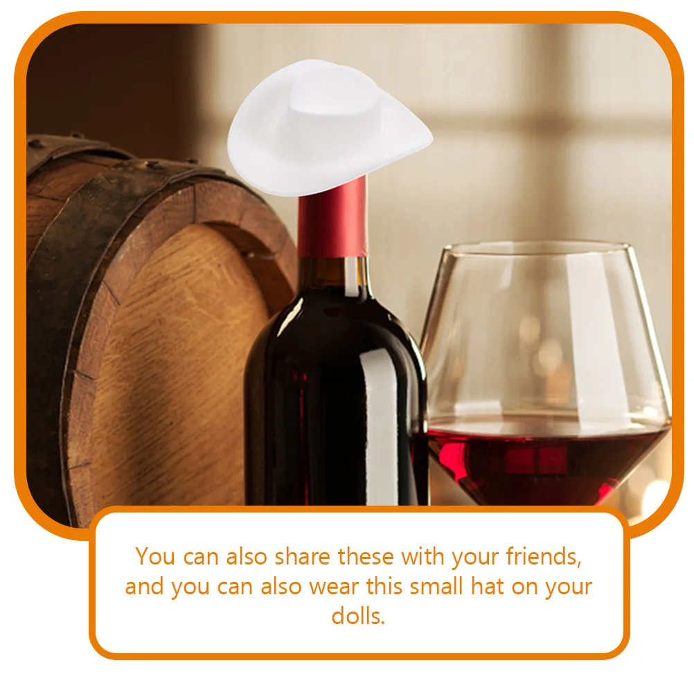 

10 Pcs Mini Cowboy Hat Decoration Ornaments Cowgirl Tiny Hats for Crafts Decorations Little