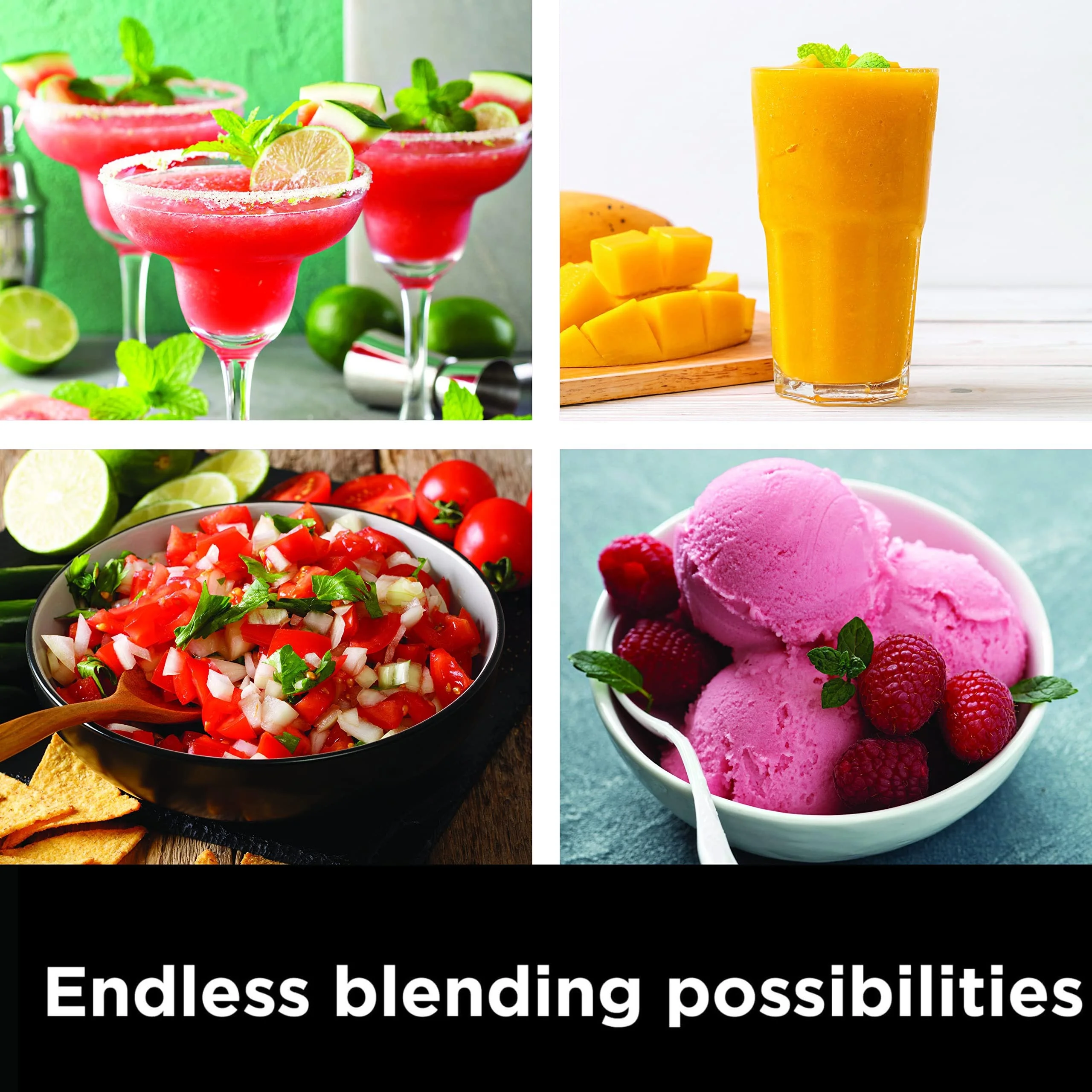 Multifunctional 1.8L Juice Blender Smoothie Mixer 4 in 1 Food Mixer with Electric Meat Chopper Grinder