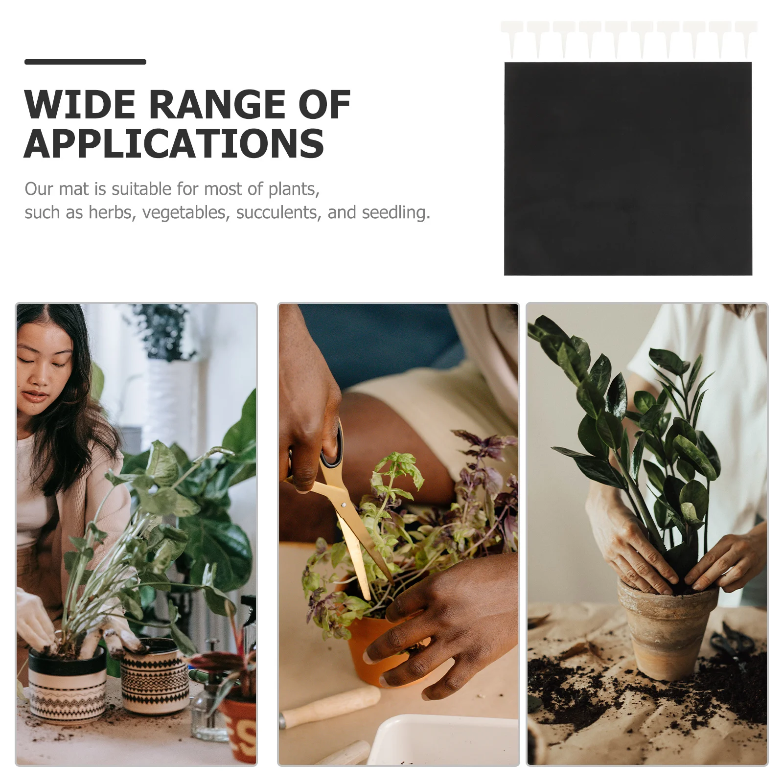 1 مجموعة 1 مجموعة وسادة النبات حصيرة الشعرية للري التلقائي للحديقة الداخلية لوازم الزراعة المائية ذات النظام الذاتي #4