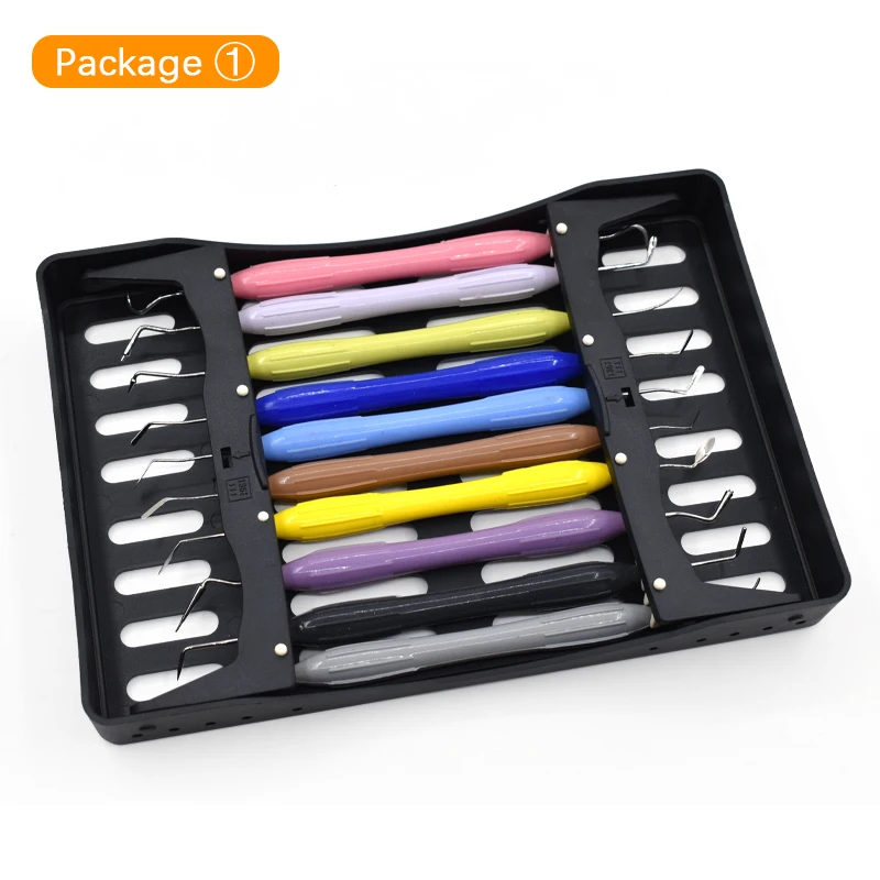 10Pcs/set dental endodontic resin filling instruments dental Plugger kits