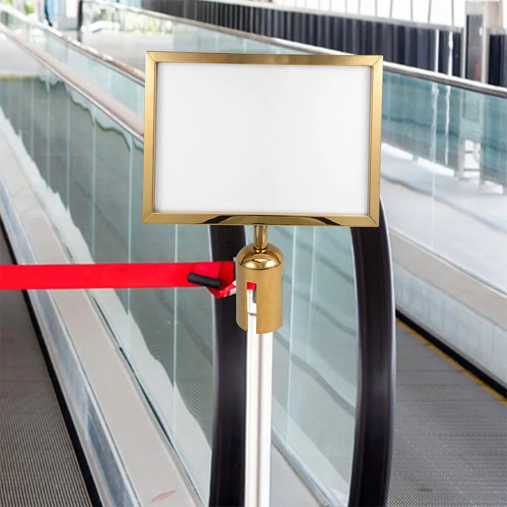 Stanchion Holder A3 Stainless Steel For Crowd Control Display Display Holder Stanchion Post Sign Support Traffic Safety Sign