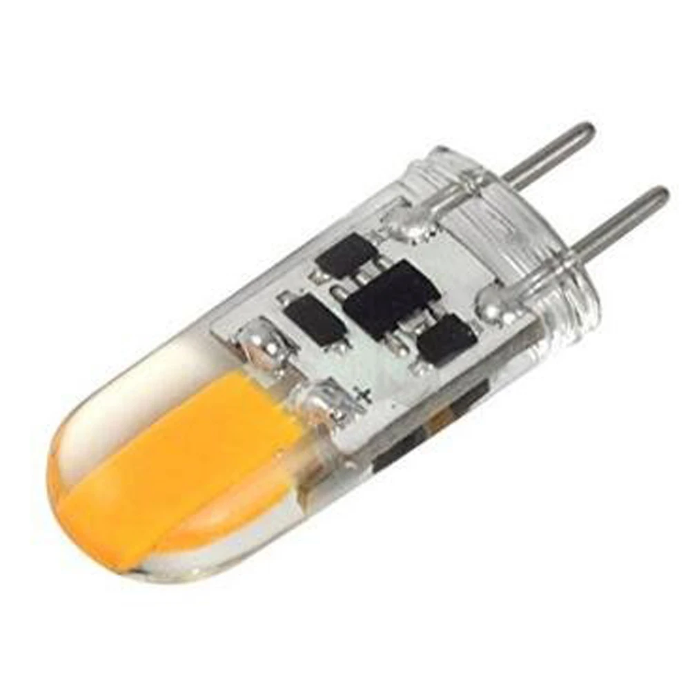 5 pces gy6.35 pino espiga de silicone led spotlight bulbo, pode ser escurecido led milho cristal lustre lâmpada ac/dc 12v economia de energia
