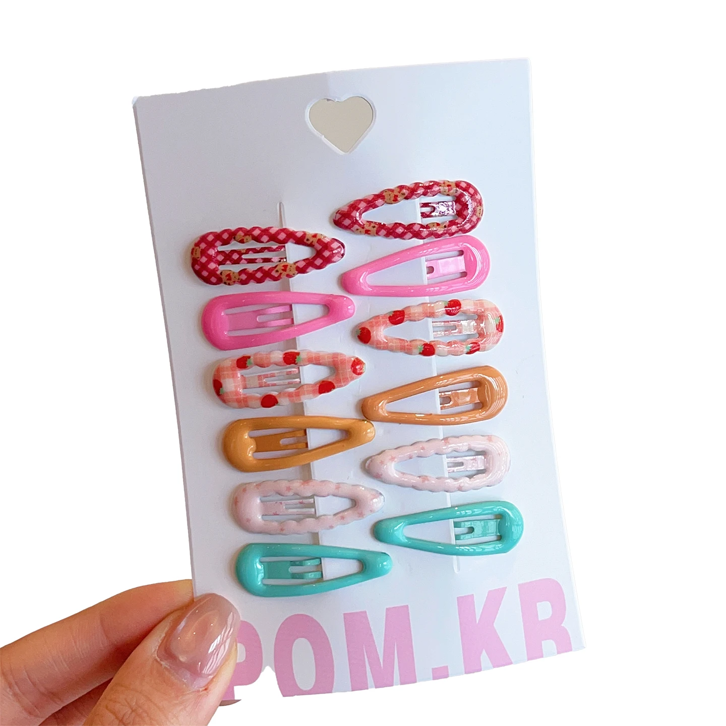 10 Teile/satz Neue Kinder Candy Farbe Plaid Ornament Haar Clips Baby Mädchen Nette Erdbeere Barrettes Haarnadeln Kinder Haar Zubehör – Detail 19