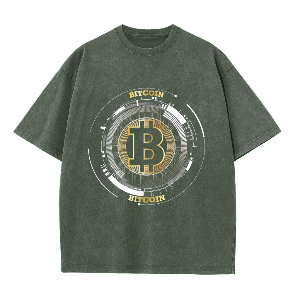 Bitcoin Coin BTC Crypto Currency Traders Blockchain Miners T-Shirt Luxury Brands Gothic Clothing Shirts Graphic Tee Humor Shirt
