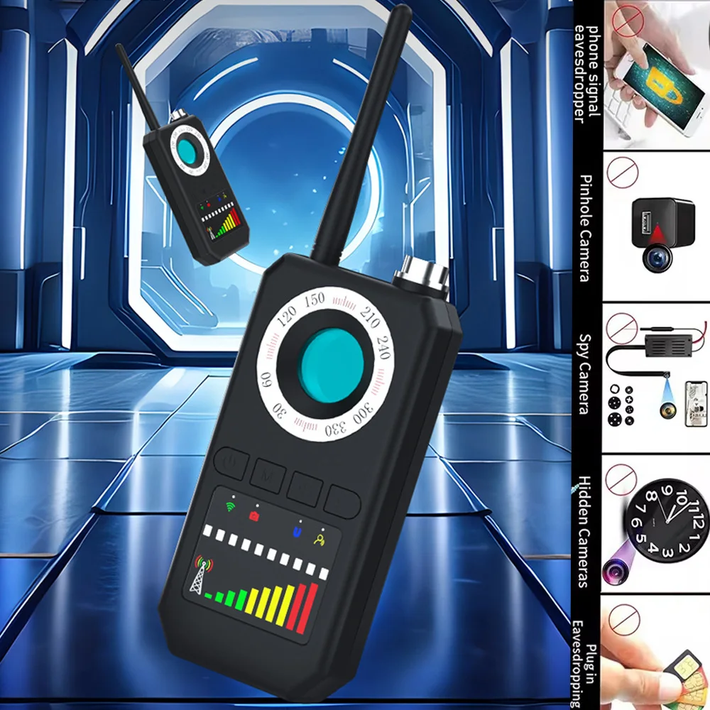 Hidden Camera Detectors Mini Bug Spy Camera Finder Rf/GPS Tracker /Listening Device Detector for Travel, Hotel Protect Privacy